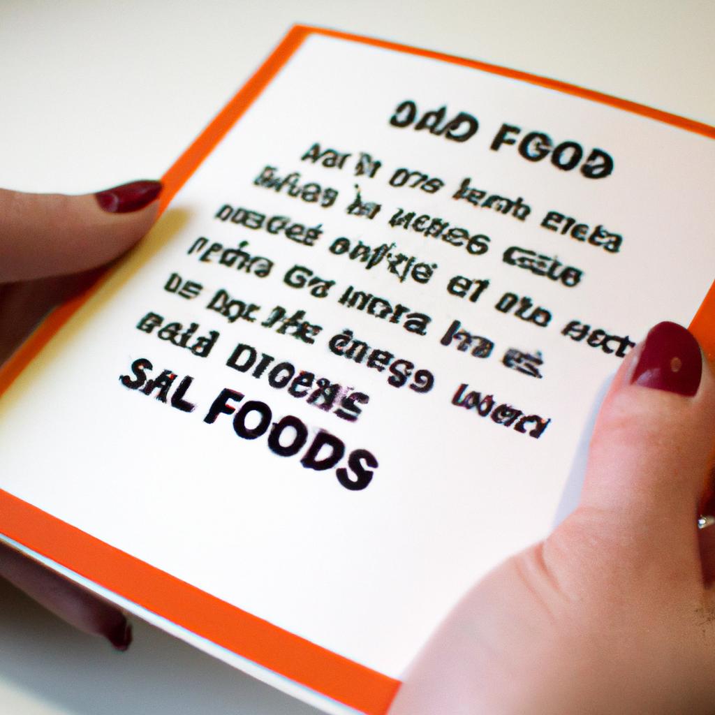 Person following food safety guidelines