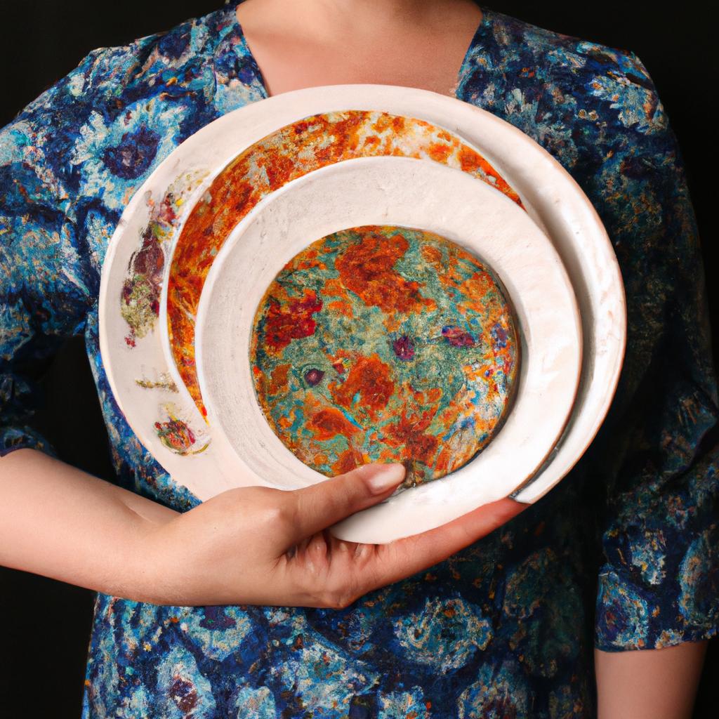 Person holding a diverse plate